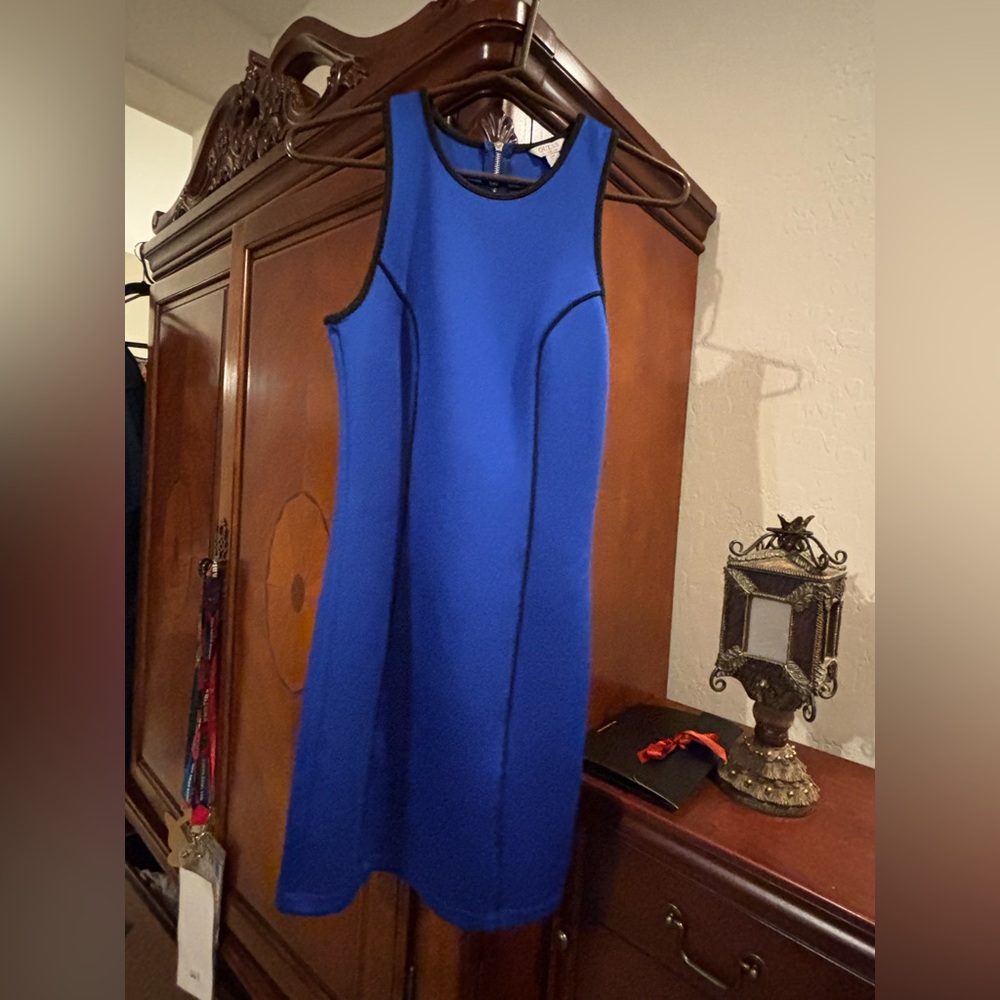 Guess Royal Blue Sleeveless Shift Dress